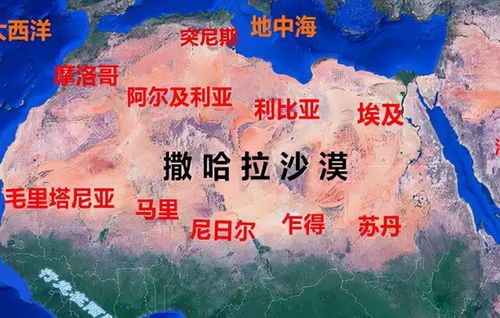 撒哈拉沙漠的地理分布
