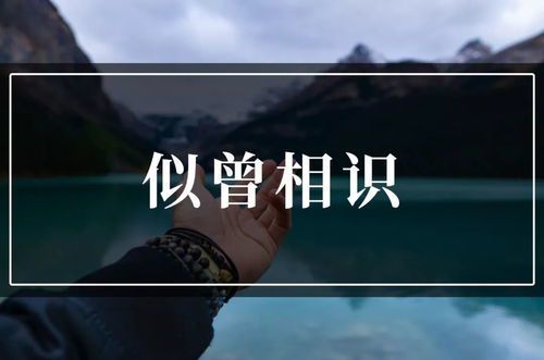 似曾相识非相识，缘起缘灭总关情