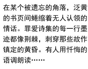 《罪爱诗集的暗夜独白》