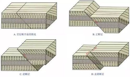 断裂构造的分类及其特征
